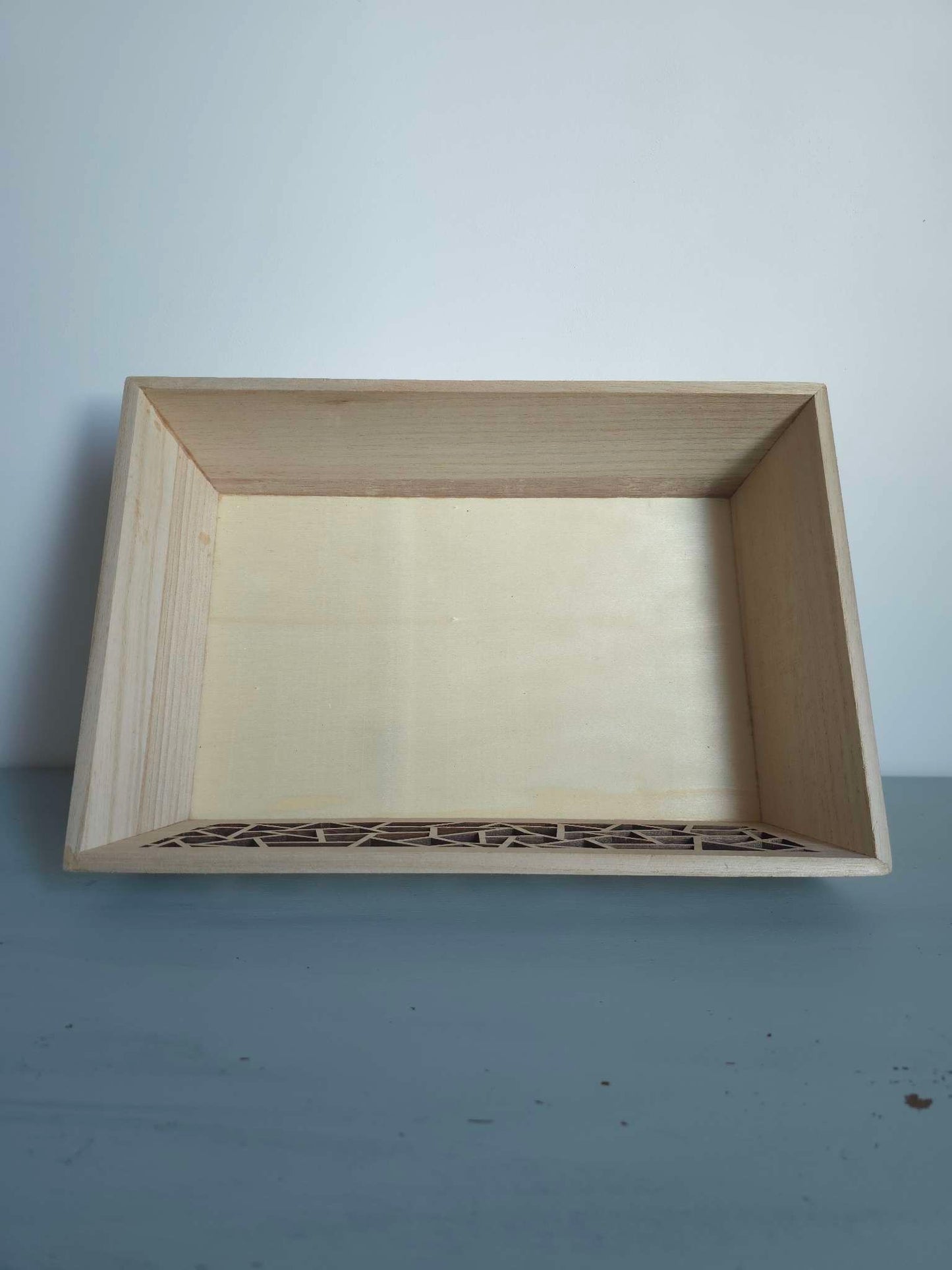 Corbeille Rectangle en Bois (Découpe Laser)