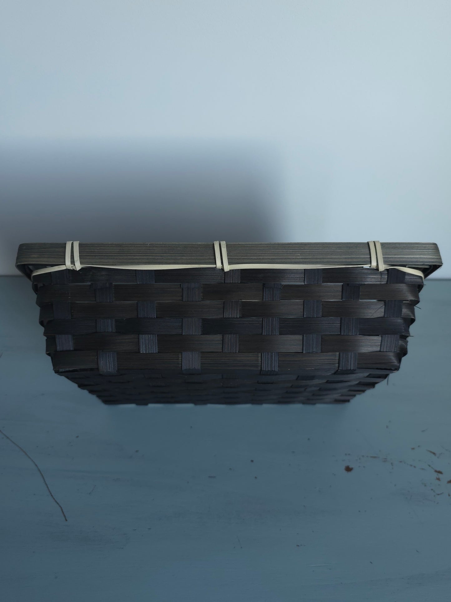 Panier en Bambou Noir - 25.7 x 18 x 7.5 cm