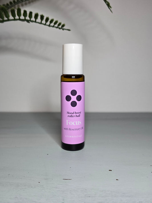 Roller Ball Mood Boost – Focus avec Huile de Romarin