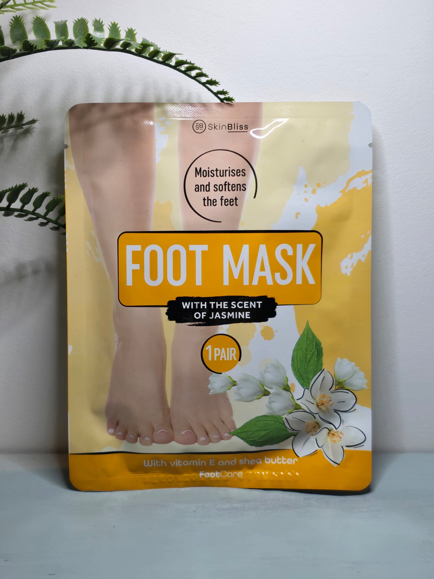 Masque pour Pieds - Parfum de Jasmin, 1 Paire