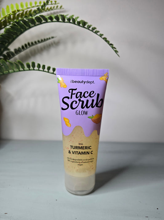 Gommage Visage - Curcuma & Vitamine C, avec Particules Exfoliantes Biodégradables