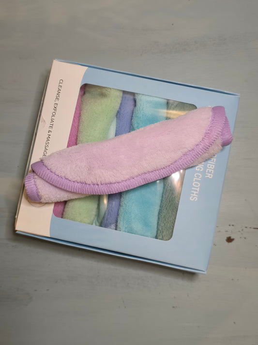 Serviette Démaquillante en Microfibre – Lavande | Nettoyage Doux & Réutilisable