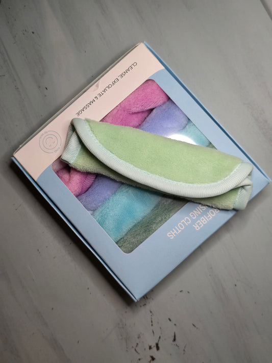 Serviettes Démaquillantes en Microfibre – Vert Claire | Nettoyage Doux & Réutilisable