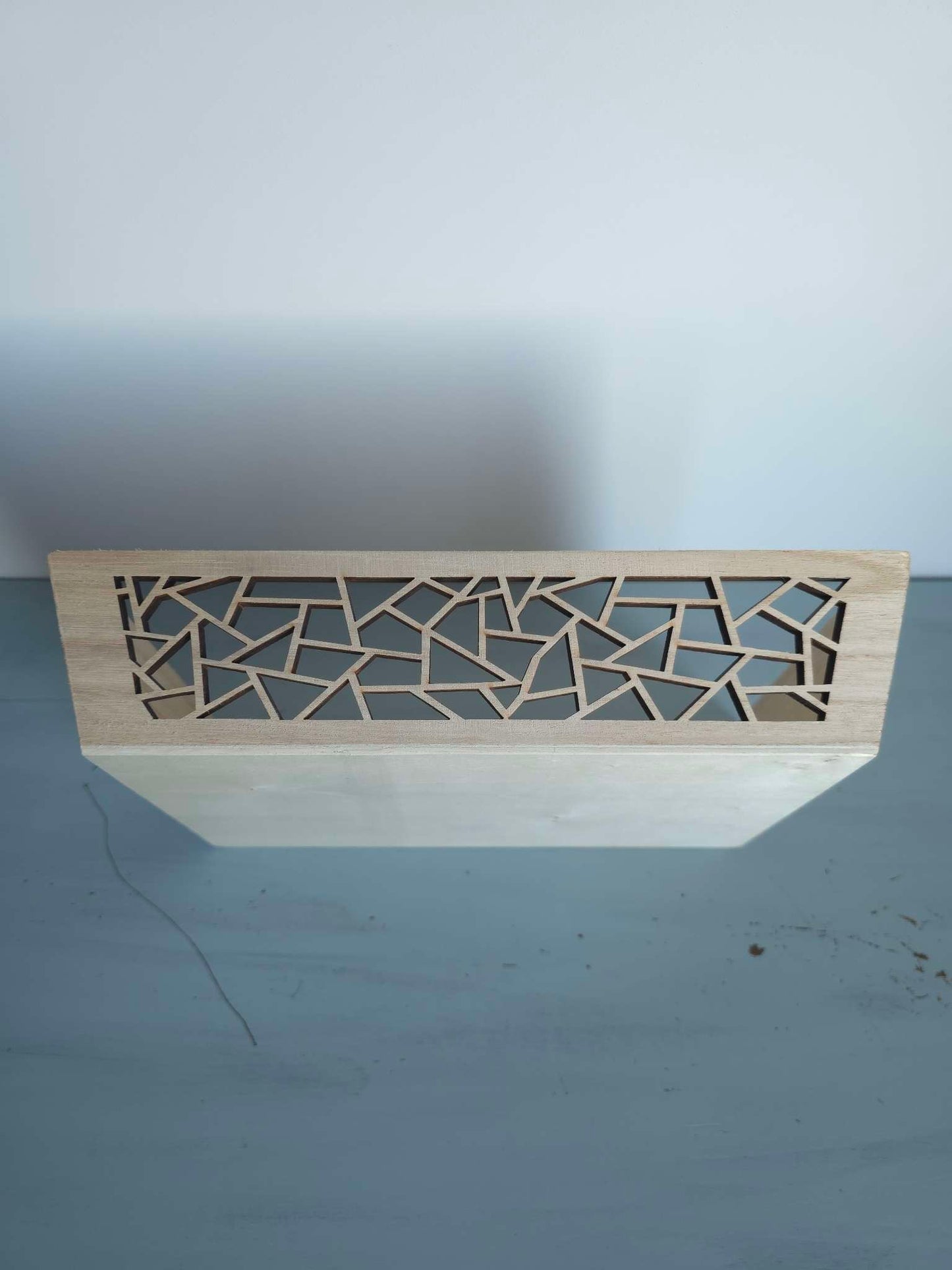 Corbeille Rectangle en Bois (Découpe Laser)